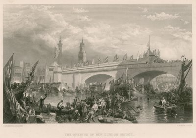 Die Eröffnung der neuen London Bridge von Clarkson Frederick Stanfield